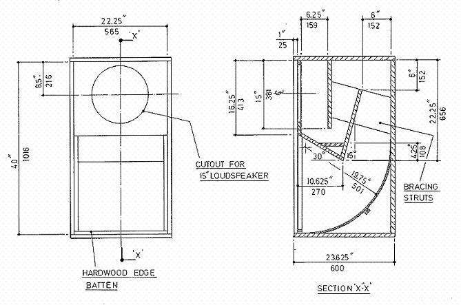 JBL Speaker Cabinet Design Plans